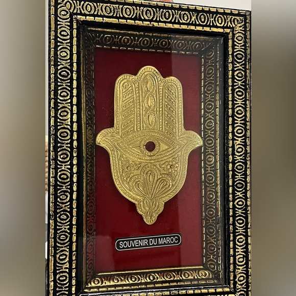 Gold Hamsa Wall Art - Picture 1 of 3